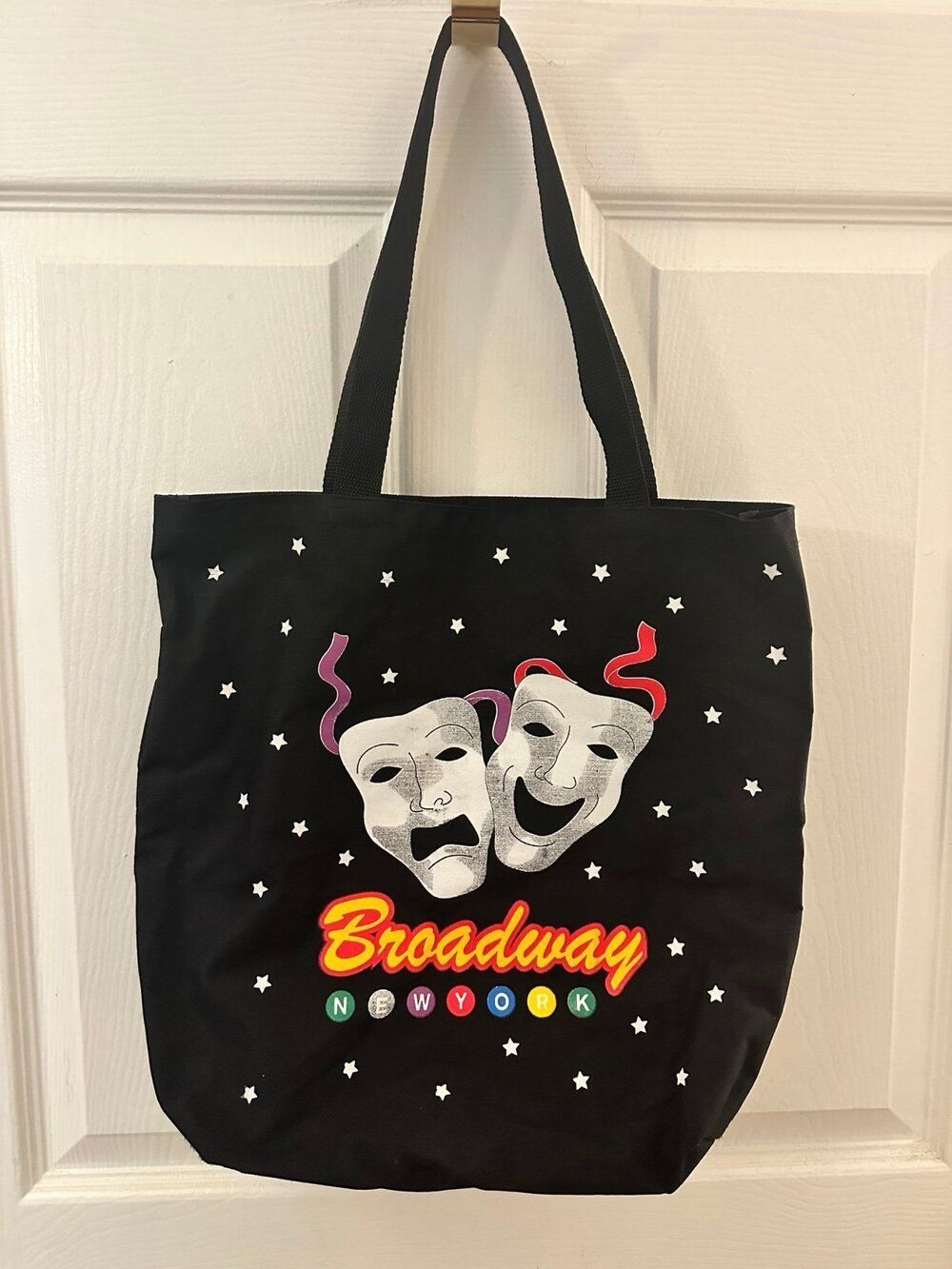 Vintage Broadway New York Canvas Tote Bag